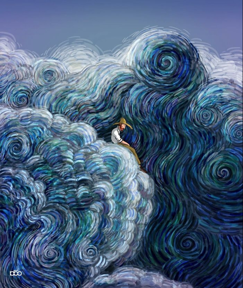 Vincent Van Gogh y la modernidad: 20 ilustraciones coloridas de Alireza Karimi Moghaddam Vincent Van Gogh y la modernidad: 20 ilustraciones coloridas de Alireza Karimi Moghaddam