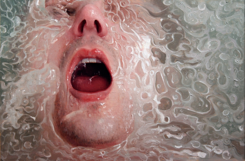 Wet girls in sensual paintings by artist Alissa Monks Wet girls in sensual paintings by artist Alissa Monks