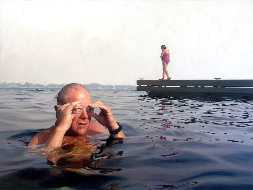 Wet girls in sensual paintings by artist Alissa Monks Wet girls in sensual paintings by artist Alissa Monks