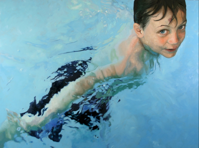 Wet girls in sensual paintings by artist Alissa Monks Wet girls in sensual paintings by artist Alissa Monks