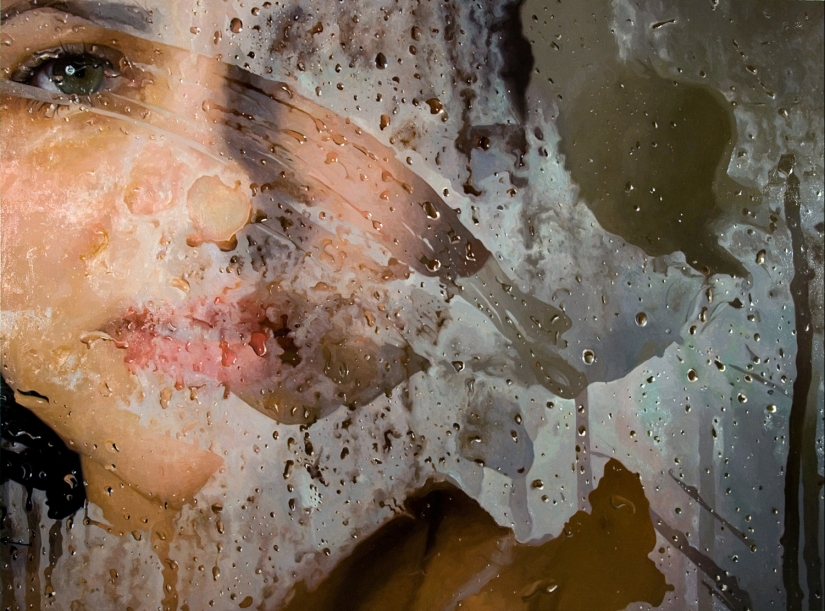 Wet girls in sensual paintings by artist Alissa Monks Wet girls in sensual paintings by artist Alissa Monks