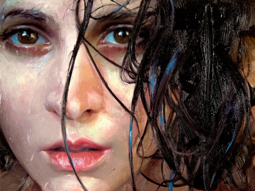 Wet girls in sensual paintings by artist Alissa Monks Wet girls in sensual paintings by artist Alissa Monks