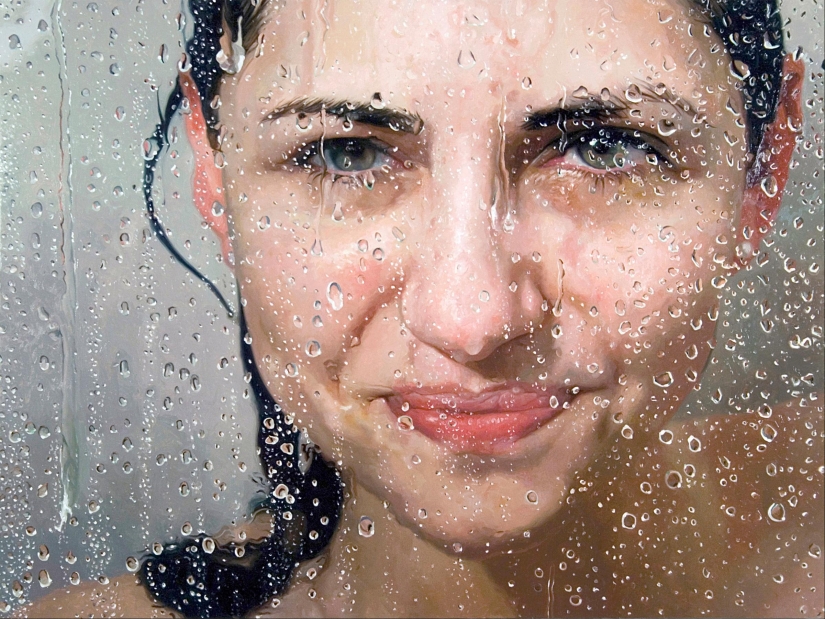 Wet girls in sensual paintings by artist Alissa Monks Wet girls in sensual paintings by artist Alissa Monks
