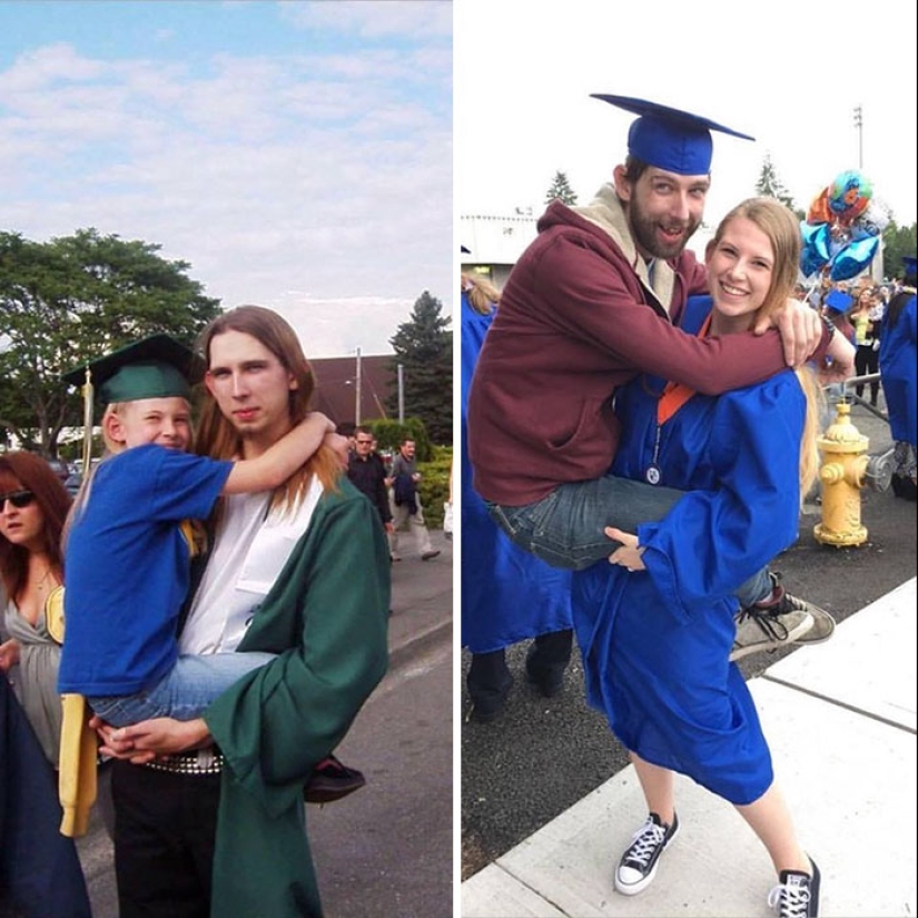 What has grown, has grown — the 19 best attempts to reproduce children's photos What has grown, has grown — the 19 best attempts to reproduce children's photos