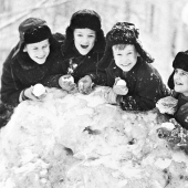 Winter in Soviet retro photos Winter in Soviet retro photos