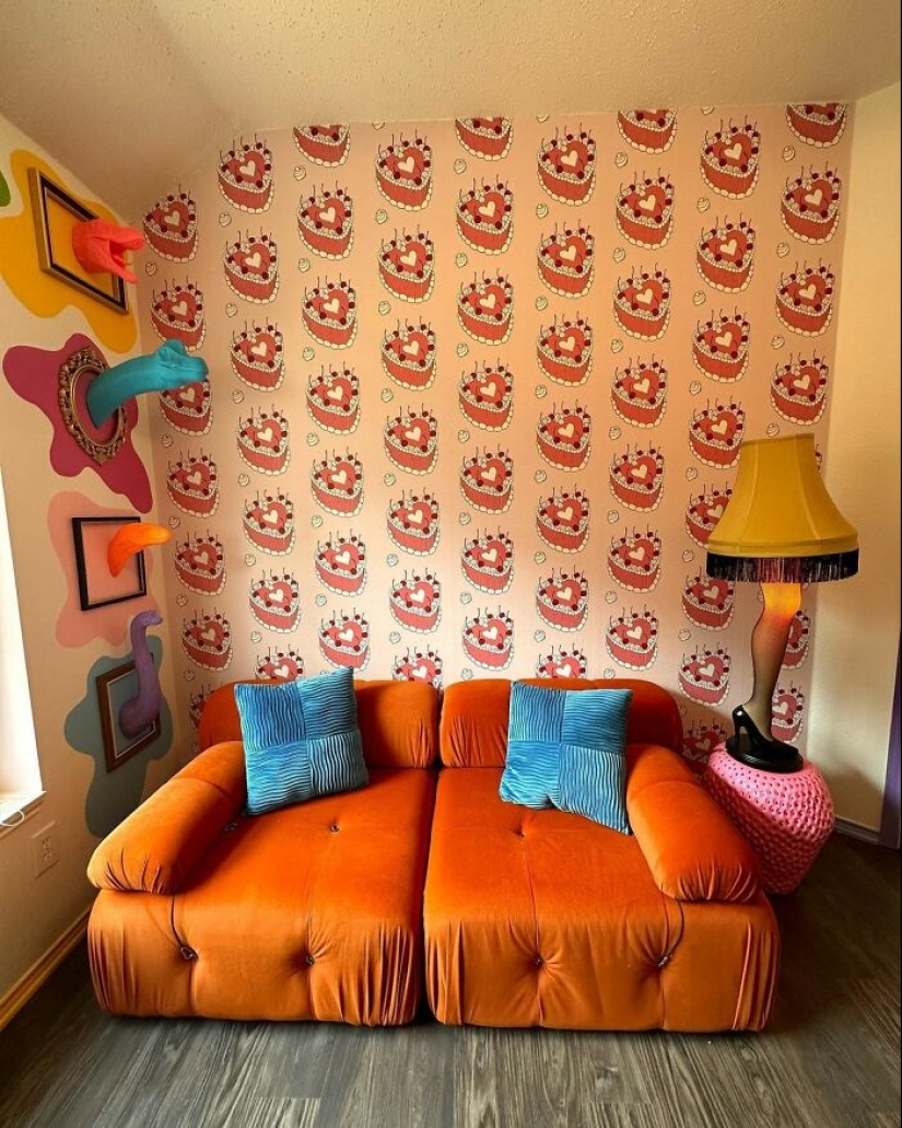 Woman Shows Off Her Uniquely Colorful Home Online, Goes Viral As Netizens Are Mesmerized By It