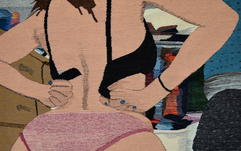 Woven debauchery by Erin M. Riley Woven debauchery by Erin M. Riley