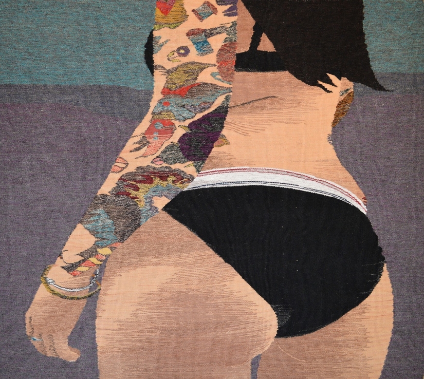 Woven debauchery by Erin M. Riley Woven debauchery by Erin M. Riley