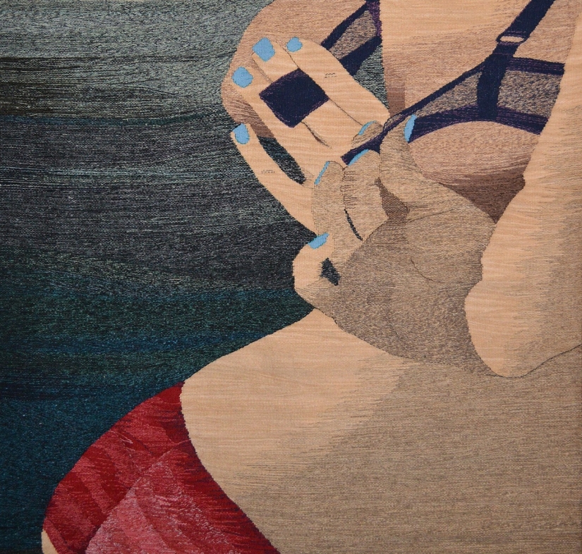 Woven debauchery by Erin M. Riley Woven debauchery by Erin M. Riley