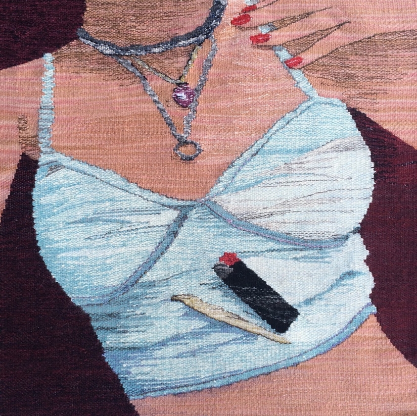 Woven debauchery by Erin M. Riley Woven debauchery by Erin M. Riley