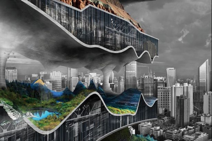 10 incredible ideas for buildings of the future: iceberg, Mars and farm house
