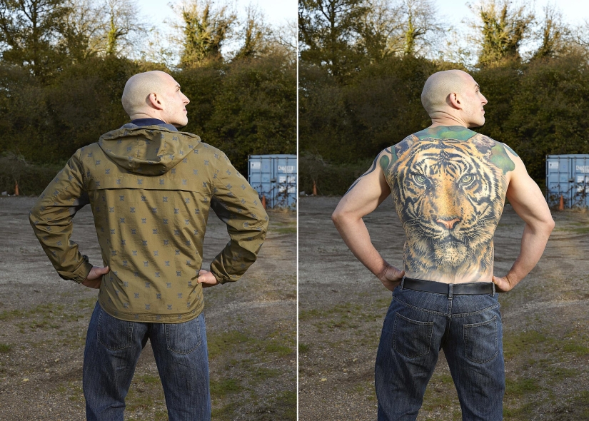 14 fotos de amantes del tatuaje inglés en ropa y sin ropa