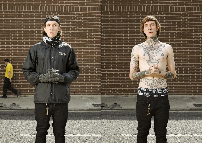 14 photos of English tattoo lovers in clothes and without