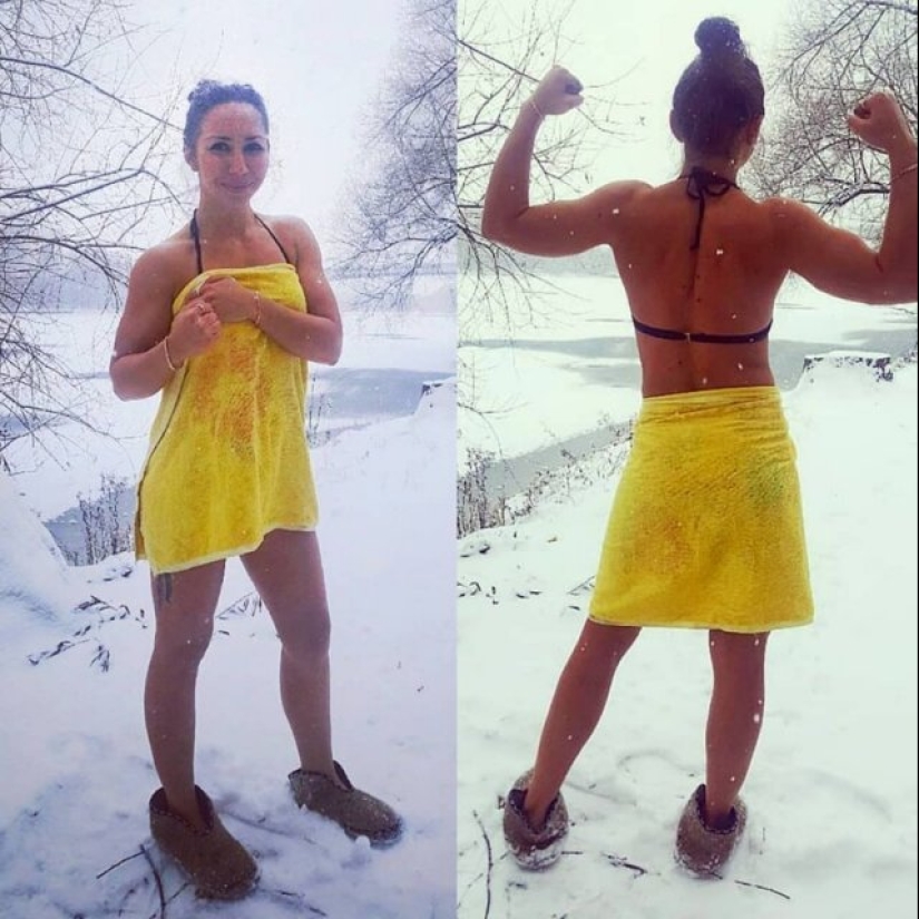 15 photos of adorable girls who decided to start the year with hardening