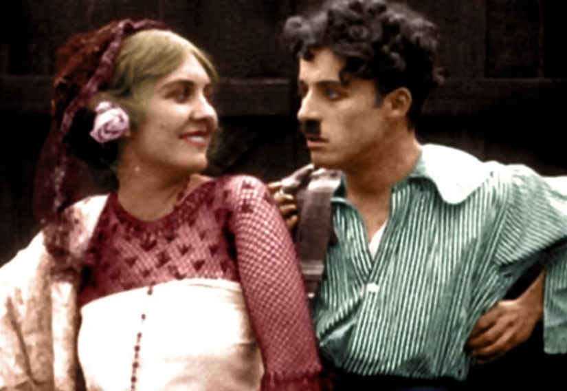 15 rare colored photos of Charlie Chaplin made in the 1910-1930 years