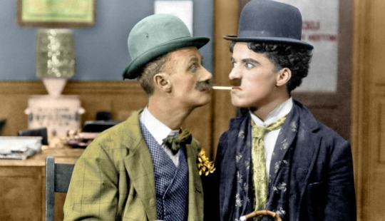 15 raro de color fotos de Charlie Chaplin hizo en los años 1910-1930