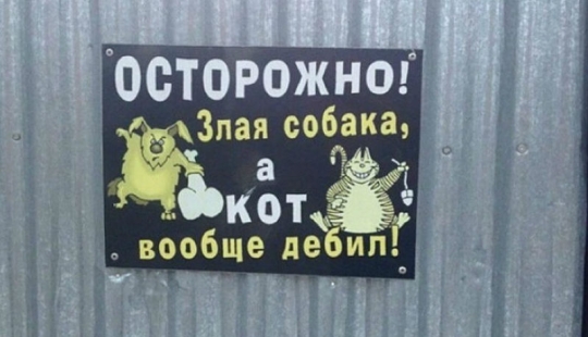 16 signs from the owners with a great sense of humor