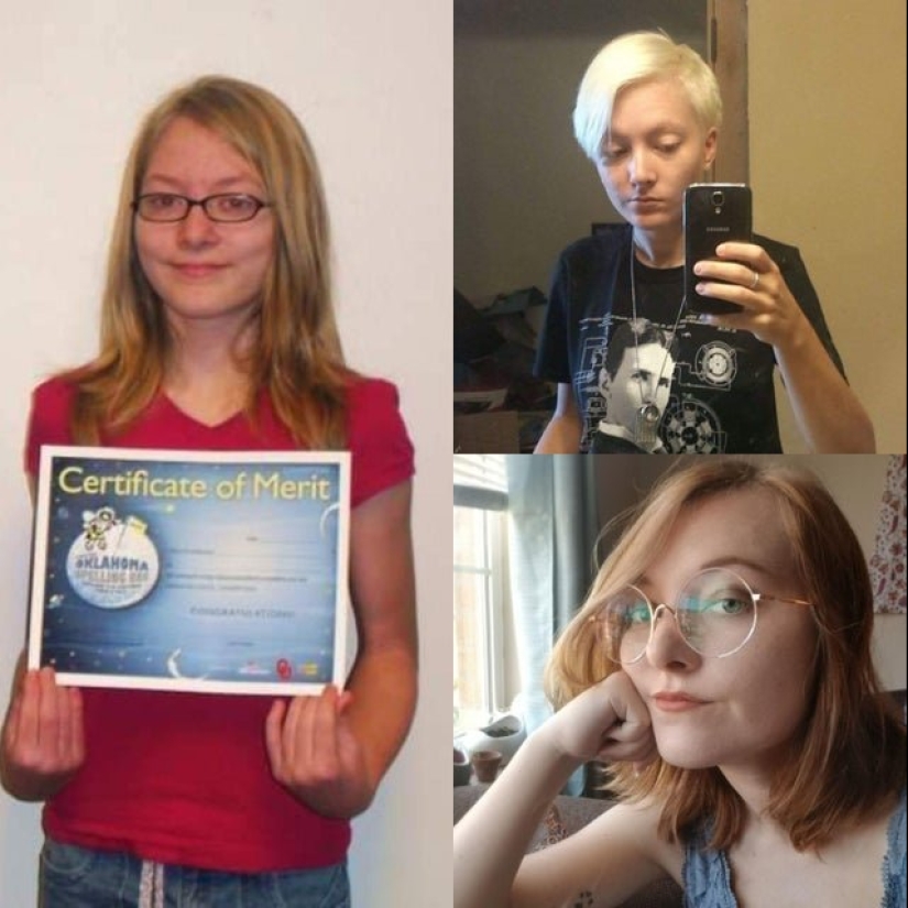 16 transformaciones sorprendentes de las personas: en la adolescencia y ahora