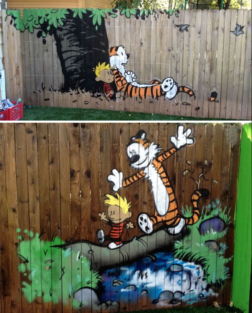 17 ejemplos de cómo llevar el arte de pintar vallas a un nuevo nivel 17 ejemplos de cómo llevar el arte de pintar vallas a un nuevo nivel