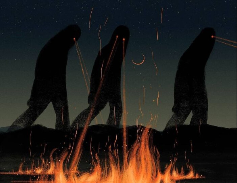 18 Mesmerizingly Mysterious Illustrations By Myriam Wares