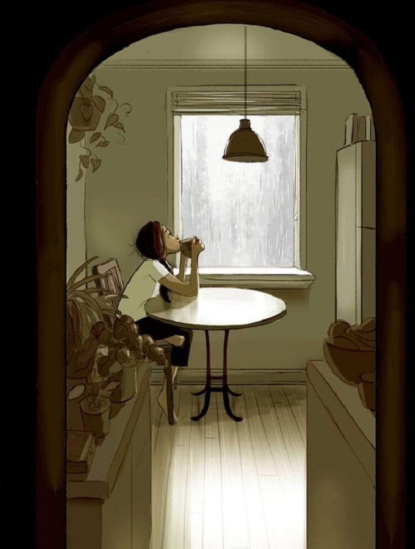 18 warm illustrations which prove that life alone can bring happiness