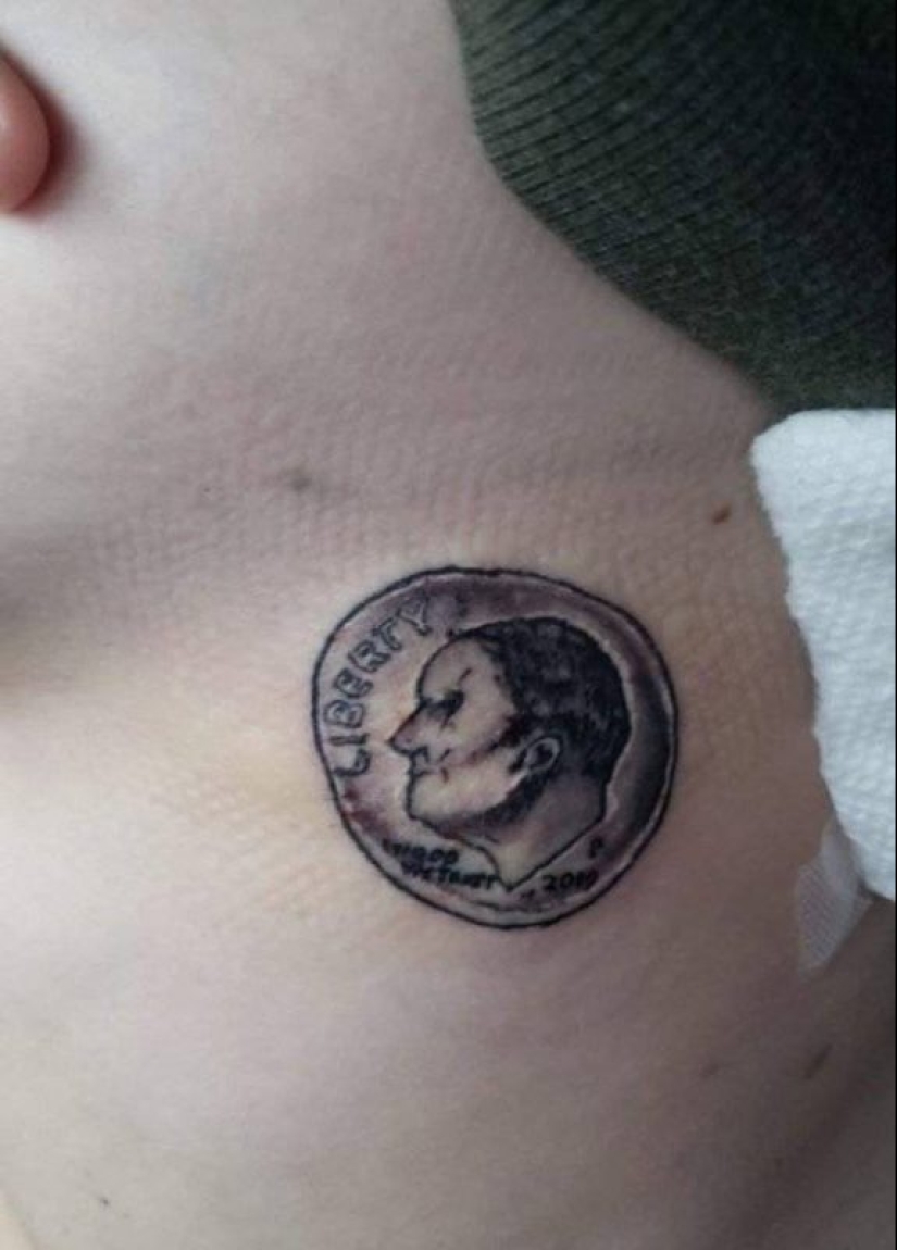 20 a tattoo, the creators of which urgently need to change the profession