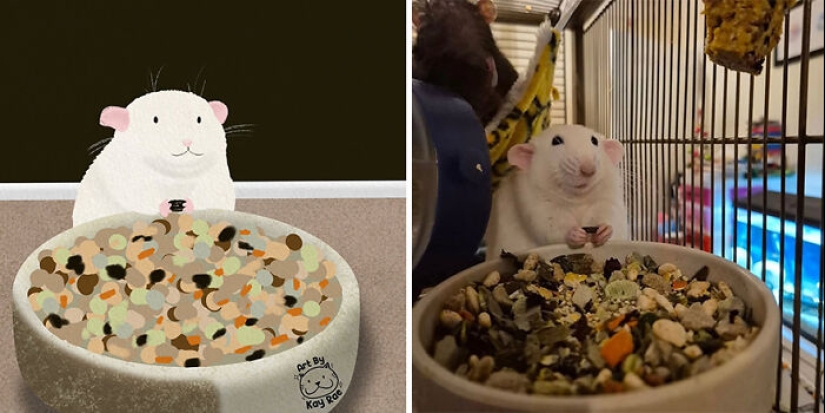 20 Adorable And Hilarious Animal Photos Drawn By This Artist