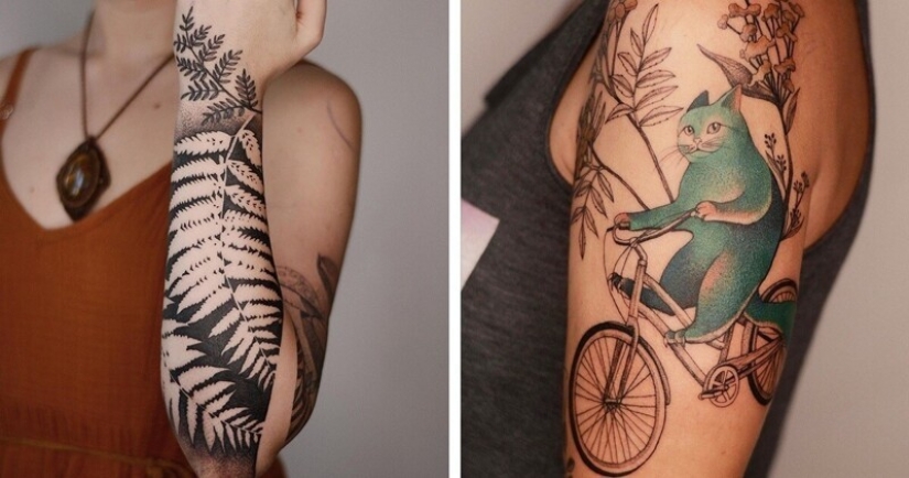 20 hippie tattoos by tattoo artist Dzo Lamka from Poland