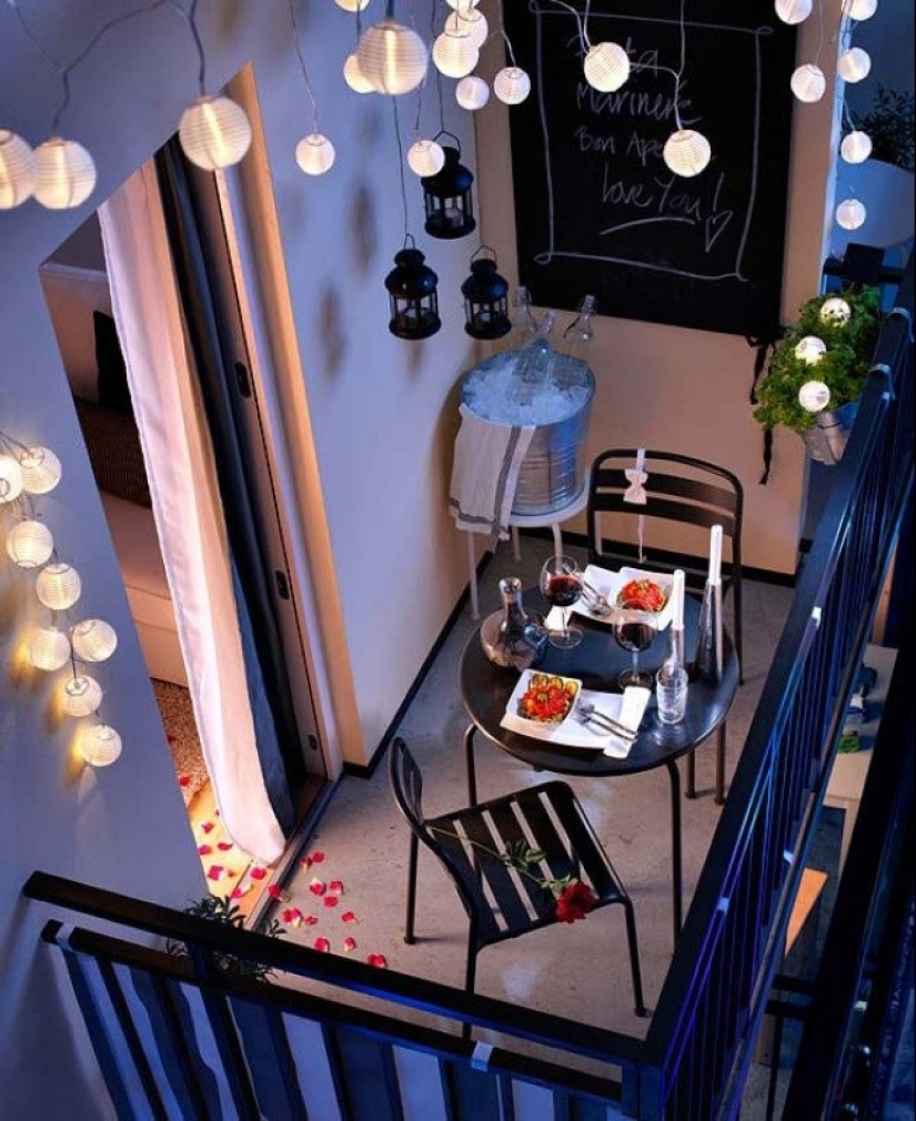 20 ideas on how to turn a small balcony into a seating area