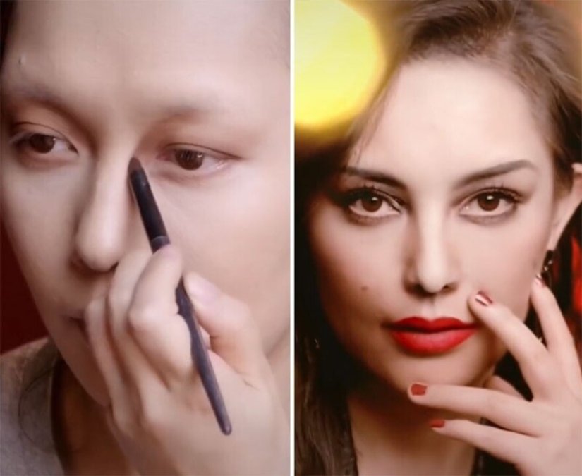 20 incredible transformations: a Chinese woman turns into stars with the help of makeup