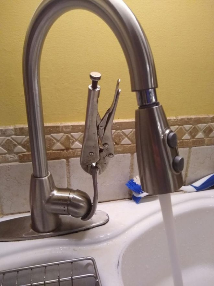 20 photos of amateur repairs that will definitely make you nervous