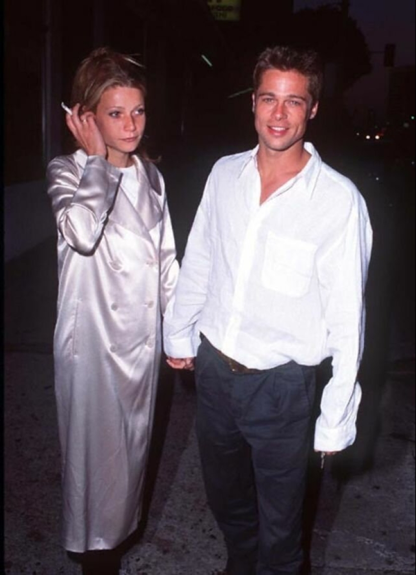 20 photos of brad pitt and Gwyneth Paltrow, youth and love each other