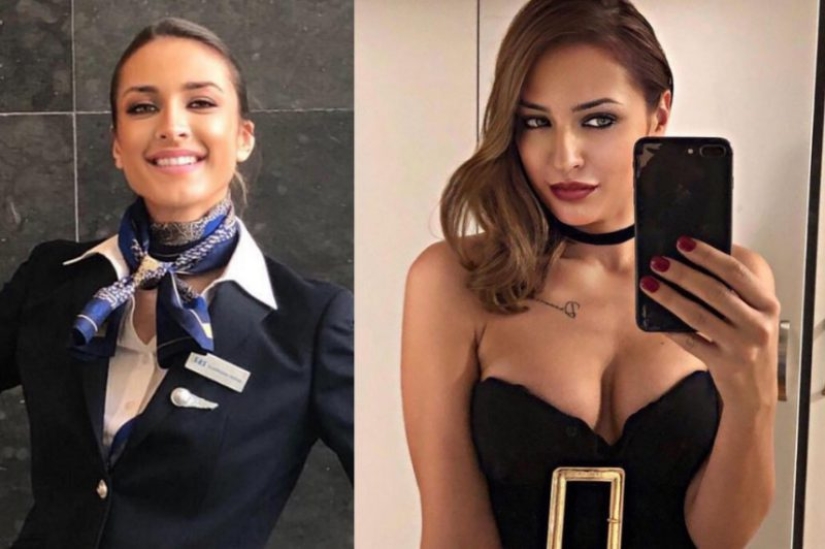 20 pictures of hot stewardesses in uniform and without, after seeing that you'll love planes