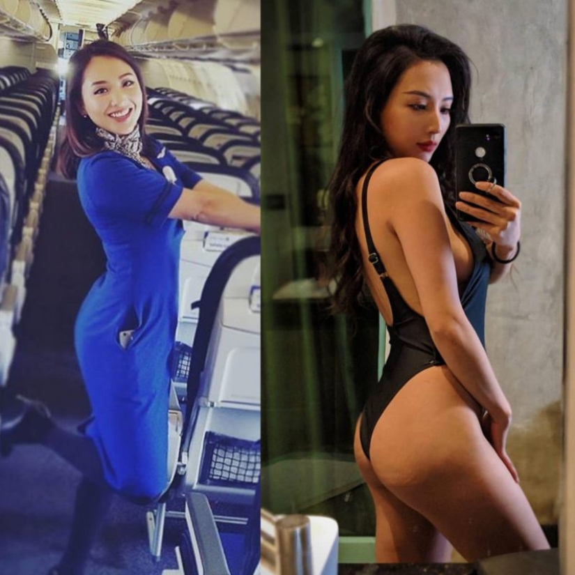 20 pictures of hot stewardesses in uniform and without, after seeing that you'll love planes
