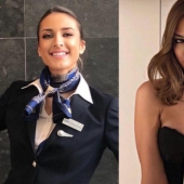 20 pictures of hot stewardesses in uniform and without, after seeing that you'll love planes