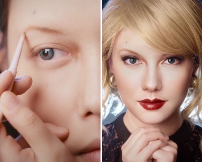 20 transformaciones increíbles: una mujer china se convierte en estrellas con la ayuda de maquillaje