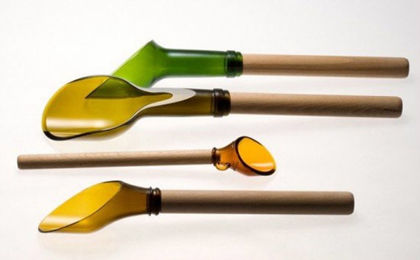 22 formas de convertir una botella vacía en una práctica obra de arte