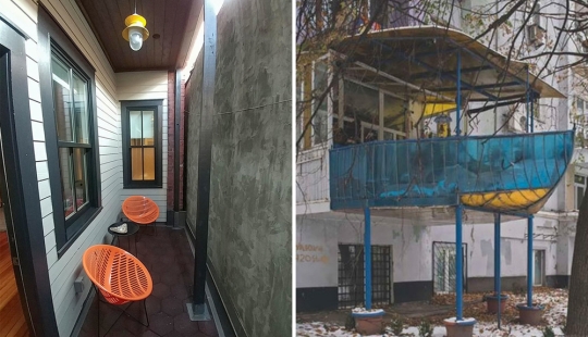 22 fotos de balcones y logias que causan admiración, risas y muchas preguntas