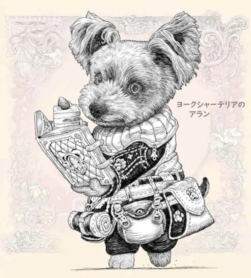 22 fuzzy knight on cute illustrations by Japanese artist PonkichiM