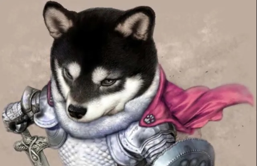 22 fuzzy knight on cute illustrations by Japanese artist PonkichiM