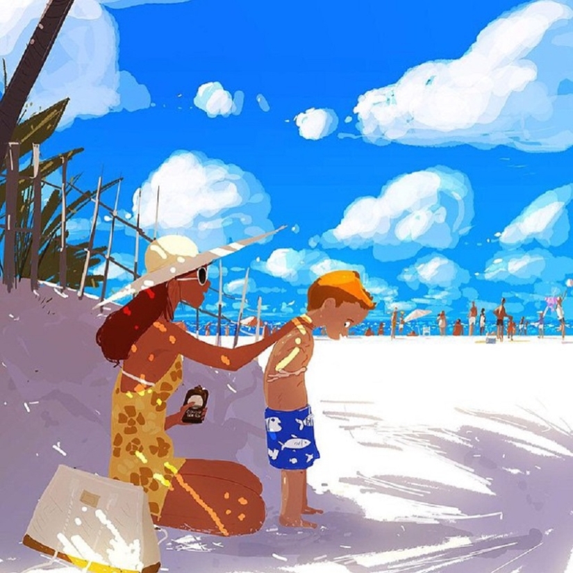 22 ilustraciones conmovedoras sobre la conexión entre madre e hijo 22 ilustraciones conmovedoras sobre la conexión entre madre e hijo