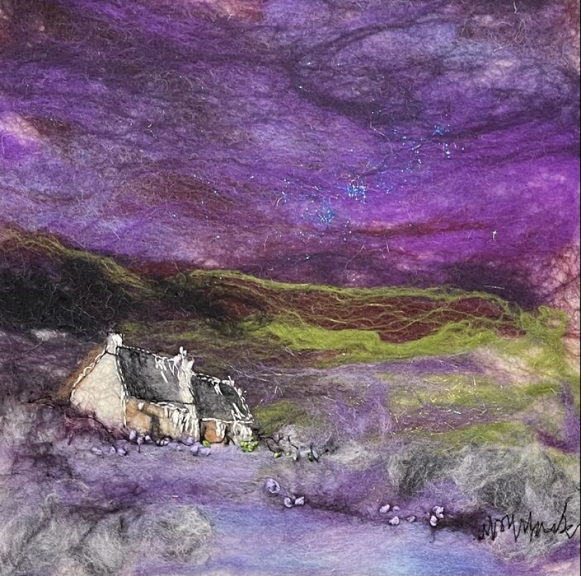 22 Incredible Artworks Of Various Scenery Felted By This Artist