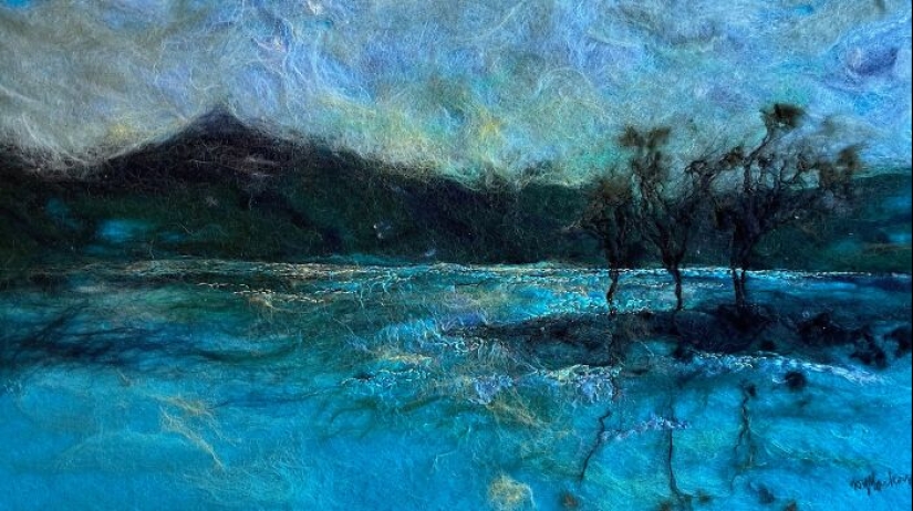 22 Incredible Artworks Of Various Scenery Felted By This Artist