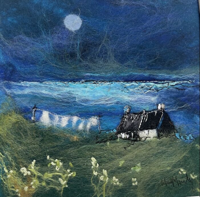 22 Incredible Artworks Of Various Scenery Felted By This Artist