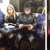 22 stylish passengers of the St. Petersburg metro 22 stylish passengers of the St. Petersburg metro