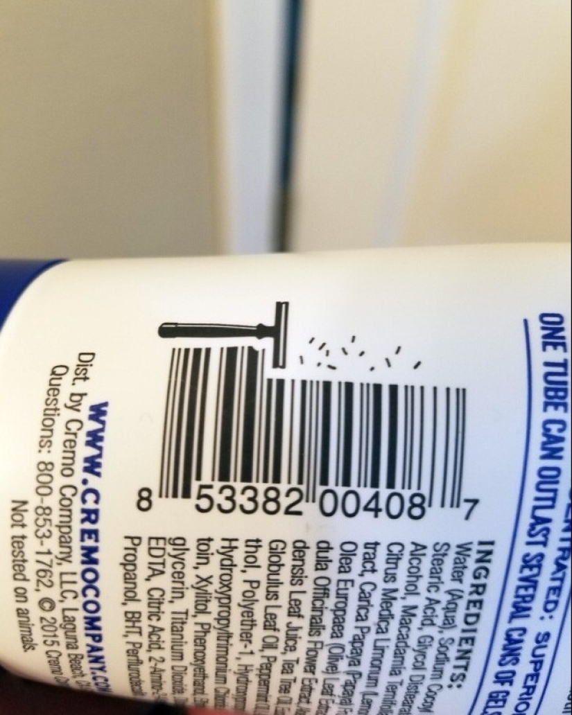 22 witty barcodes on products