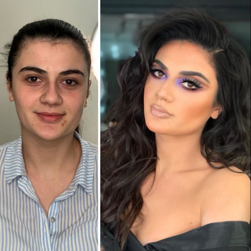 23 fotos de increíbles transformaciones de novias después del maquillaje de la boda