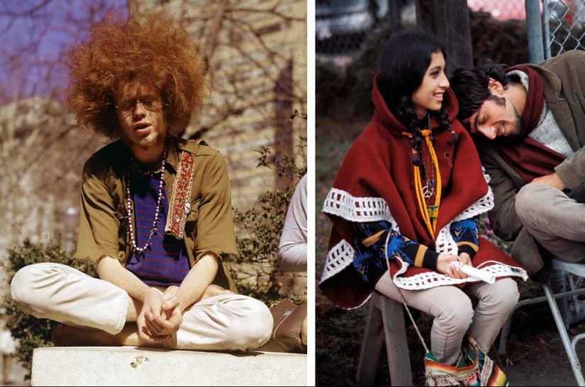 23 fotos muestran lo desinhibidos que eran los hippies