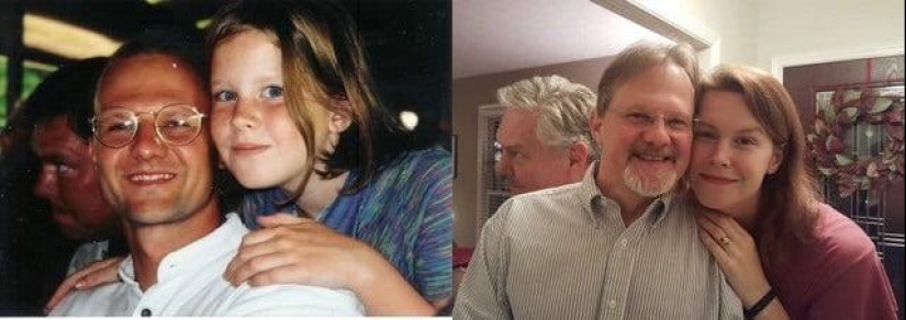 25 family photos that were recreated many years later