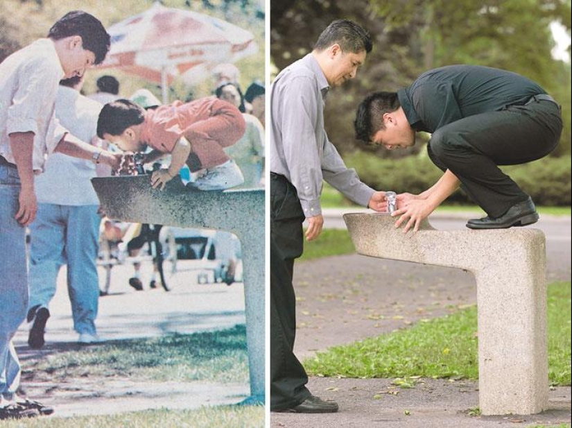 25 family photos that were recreated many years later